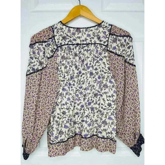 Ulla Johnson Colette Blouse size 2 boho floral - Picture 7 of 15